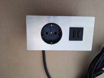 เต้ารับไฟฟ้า 5v 2.1A แบบฝังตัวพร้อมช่องเสียบ EU Plug / Dual USB