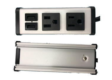 รางปลั๊ก 2 ทางที่ถอดได้โดยใช้สายชาร์จ USB พอร์ต 2 พอร์ต 5A 2.1A / 5V 1.0A