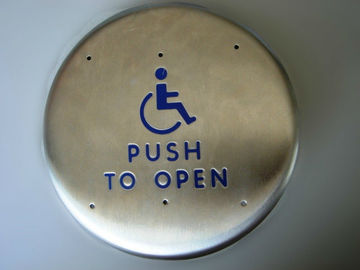 Anti Removal 6" Round Push To Exit Switch , Handicap Door Disability Access Systems