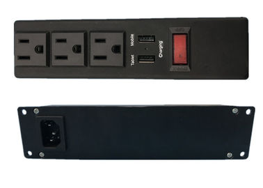 3 ปลั๊กรางปลั๊กไฟพร้อม USB Charger, Multi Power Outlet