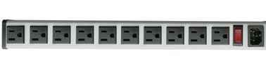 5 To 14" 15 Amp Metal Hardwired Power Strip With 10 Outlets No Power Cord And Plug