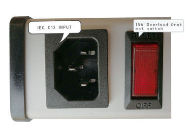 รายการ UL C-UL IEC 9Way 15a ตัวป้องกันไฟฟ้าลัดวงจรเต้าเสียบปลั๊กไฟ, ชุดจ่ายไฟ PDU