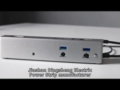 โลหะ 6 Outlet ป้องกันการกระชับกระแสไฟฟ้า สายพหลกหลายพหลกติดตั้ง