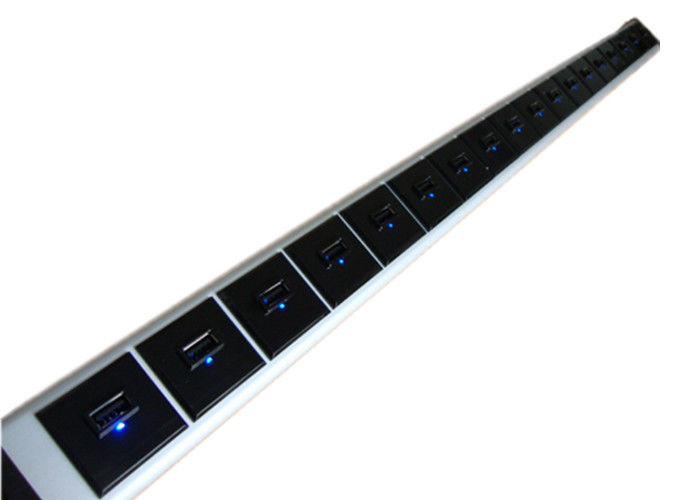 ปลั๊กไฟฟ้าไฟฟ้าบางเฉียบพร้อมสายชาร์จ USB 18 พอร์ตสำหรับโทรศัพท์มือถือหลายเครื่อง