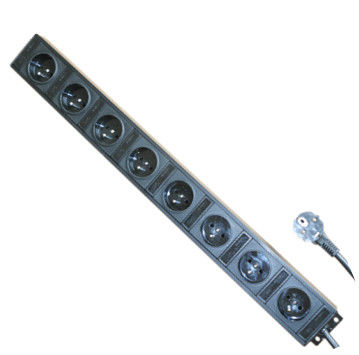 Multi Outlet France 8 รางปลั๊กรางปลั๊กรางปลั๊กรางปลั๊กไฟอลูมิเนียมเชลล์ Power Bar