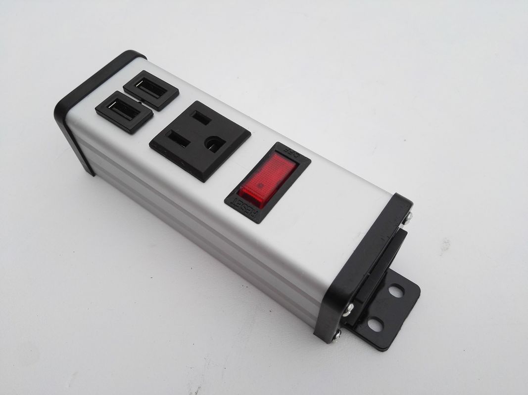 โลหะผสมอลูมิเนียม Power Strip กับ USB Charging Ports สำหรับ Tablet / Power Bank