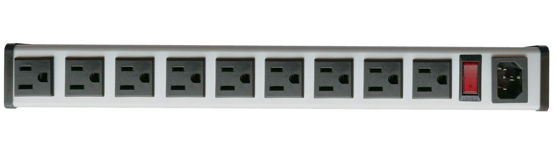 ชุดกระจายพลังงานไฟฟ้าภายในอาคาร Rack Mount, รางจ่ายไฟสำหรับใช้งานหนักจำนวน 9 ช่อง