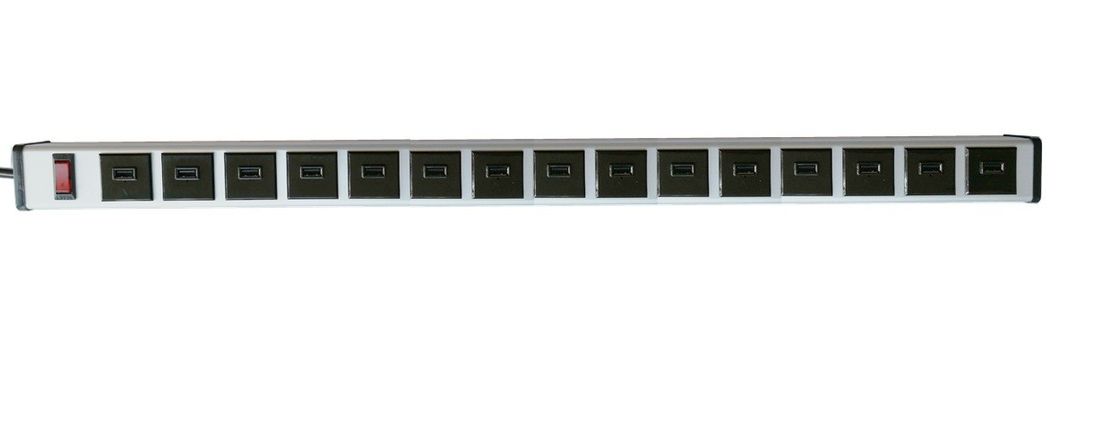 ยูนิเวอร์แซ 15 Port USB Surge Protector รางจ่ายไฟพร้อมสวิตช์เปิด - ปิด