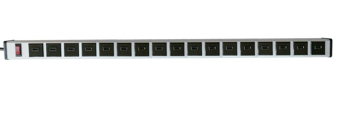 100-250VAC 17 พอร์ต 2.0 USB ชาร์จไฟปลั๊กสำหรับ iPhone iPad เม็ดโทรศัพท์